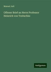 Cover von Offener Brief an Herrn Professor Heinrich von Treitschke