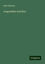 Cover von Ausgewählte Schriften