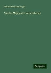 Cover von Aus der Mappe des Verstorbenen