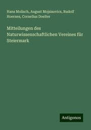 Cover von Mitteilungen des Naturwissenschaftlichen Vereines für Steiermark