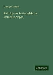 Cover von Beiträge zur Texteskritik des Cornelius Nepos