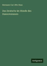 Cover von Das Deutsche im Munde des Hannoveraners