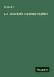 Cover von Ein Problem der Religionsgeschichte