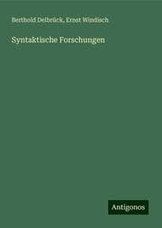 Cover von Syntaktische Forschungen