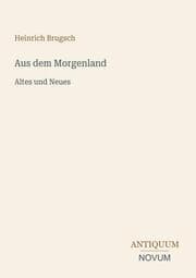 Cover von Aus dem Morgenland