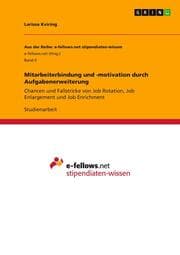 Cover von Mitarbeiterbindung und -motivation durch Aufgabenerweiterung