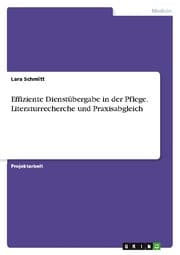 Cover von Effiziente Dienstübergabe in der Pflege. Literaturrecherche und Praxisabgleich