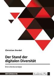 Cover von Der Stand der digitalen Diversität. Eine Literaturanalyse