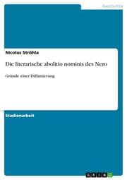 Cover von Die literarische abolitio nominis des Nero