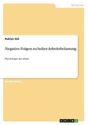 Cover von Negative Folgen zu hoher Arbeitsbelastung