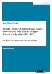 Cover von Bauern-, Bürger-, Knappenkrieg? Soziale Proteste und Konflikte im Heiligen Römischen Reich (1495-1526)