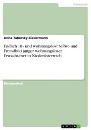Cover von Endlich 18 - und wohnungslos? Selbst- und Fremdbild junger wohnungsloser Erwachsener in Niederösterreich