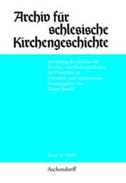 Cover von Archiv für schlesische Kirchengeschichte, Band 74-2016
