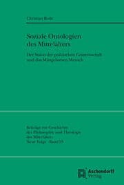 Cover von Soziale Ontologien des Mittelalters