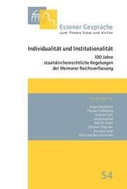 Cover von Essener Gespräche zum Thema Staat und Kirche 54