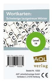 Cover von Wortkarten: Schwierige lautgetreue Wörter