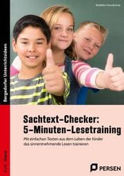 Cover von Sachtext-Checker: 5-Minuten-Lesetraining - GS