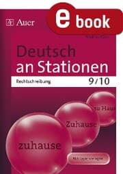 Cover von Deutsch an Stationen. Rechtschreibung 9-10