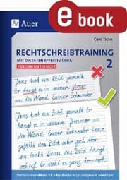 Cover von Rechtschreibtraining Mit Diktaten effektiv üben 2