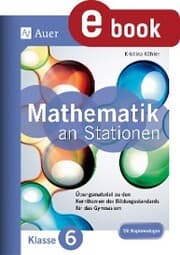 Cover von Mathe an Stationen 6 Gymnasium