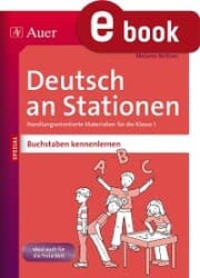 Cover von Deutsch an Stationen Buchstaben kennenlernen