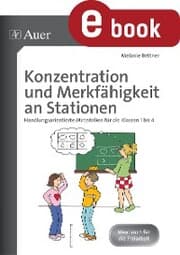 Cover von Konzentration und Merkfähigkeit an Stationen