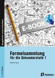 Cover von Formelsammlung für die Sekundarstufe 1