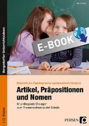 Cover von Artikel, Präpositionen & Nomen - Schule 1/2