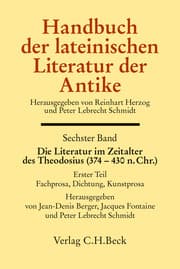 Cover von Handbuch der lateinischen Literatur der Antike: Die Literatur im Zeitalter des Theodosius (374-430 n.Chr.) Bd. 6/1
