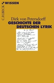 Cover von Geschichte der deutschen Lyrik