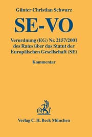 Cover von Verordnung (EG) Nr. 2157/2001 des Rates über das Statut der Europäischen Gesellschaft (SE). SE-VO