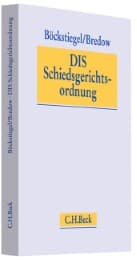 Cover von DIS-Schiedsgerichtsordnung