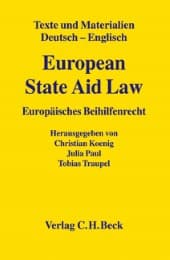 Cover von European State Aid Law