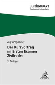 Cover von Der Kurzvortrag im Ersten Examen Zivilrecht