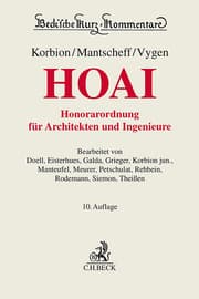 Cover von Honorarordnung für Architekten und Ingenieure (HOAI)