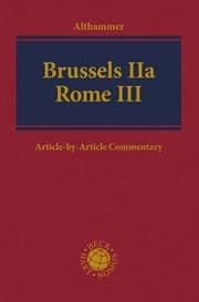 Cover von Brussels IIa - Rome III
