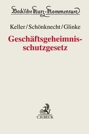 Cover von Geschäftsgeheimnisschutzgesetz. GeschGehG