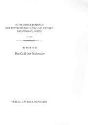 Cover von Das Geld der Ptolemaier