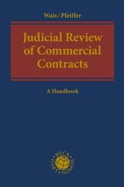 Cover von Judicial Review of Commercial Contracts
