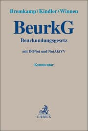 Cover von BeurkG/Beurkundungsgesetz