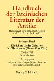 Cover von Handbuch der lateinischen Literatur der Antike: Die Literatur im Zeitalter des Theodosius (374-430 n.Chr.) Bd. 6/2