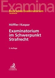 Cover von Examinatorium im Schwerpunkt Strafrecht
