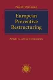 Cover von European Preventive Restructuring