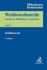 Cover von Münchener Kommentar zum Wettbewerbsrecht Bd. 5: BeihilfenR