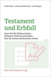 Cover von Testament und Erbfall