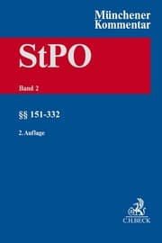 Cover von Münchener Kommentar zur Strafprozessordnung 2: §§ 151-332 StPO