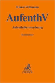 Cover von AufenthV