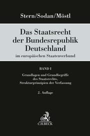 Cover von Das Staatsrecht der Bundesrepublik Deutschland im europäischen Staatenverbund Band I: Grundlagen und Grundbegriffe des Staatsrechts, Strukturprinzipien der Verfassung