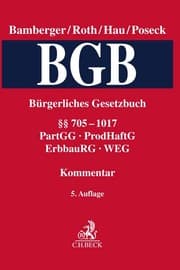 Cover von BGB/Bürgerliches Gesetzbuch 3: §§ 705-1017, PartGG, ProdHaftG, ErbbauRG, WEG