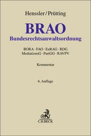 Cover von Bundesrechtsanwaltsordnung. BRAO